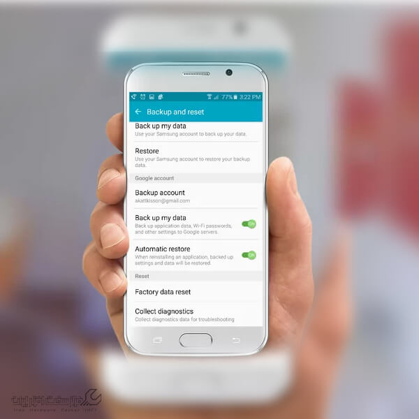 آموزش ریست فکتوری موبایل